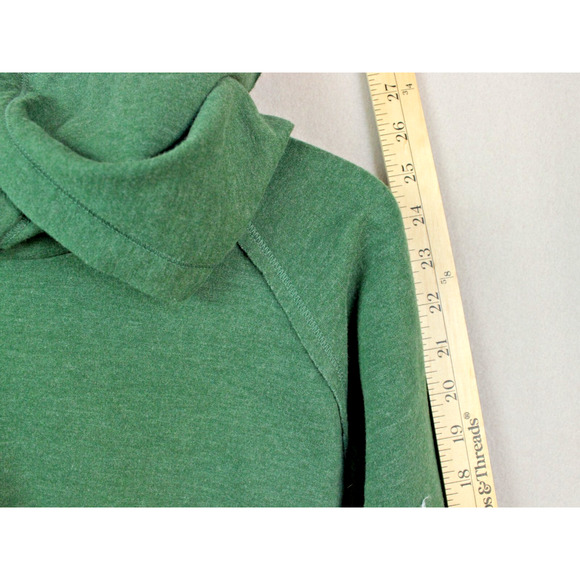 Eddie Bauer Women's Large Pullover Hooded Green Sweatshirt - Soft - Picture 3 of 8
